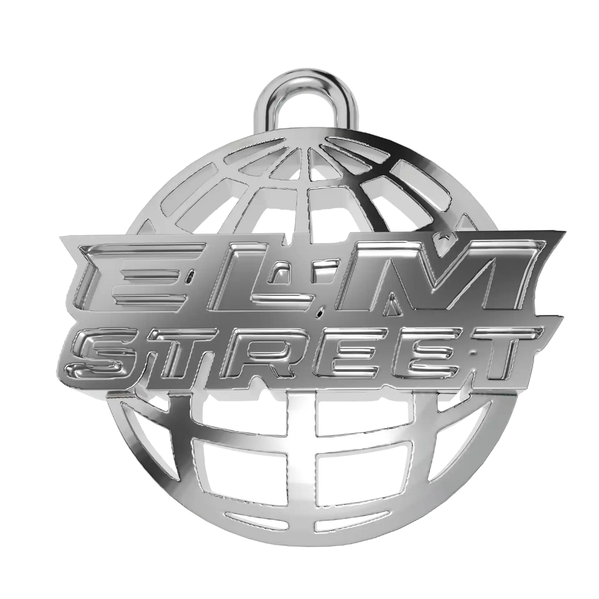 massive gliederkette mit logo-anhänger, angefertigt für dj source aus hamburg. hochwertiger silberschmuck im streetwear-stil, inspiriert von der clubkultur und detroit techno.
