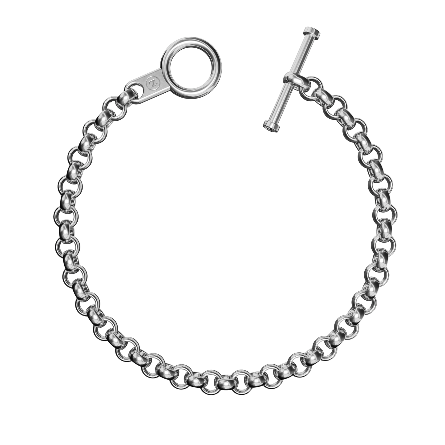detailaufnahme einer silbernen erbskette mit knebelverschluss und diamanten, modernes silberschmuck design, handgefertigt von der marke mit dem meisten swag, zweisilber.