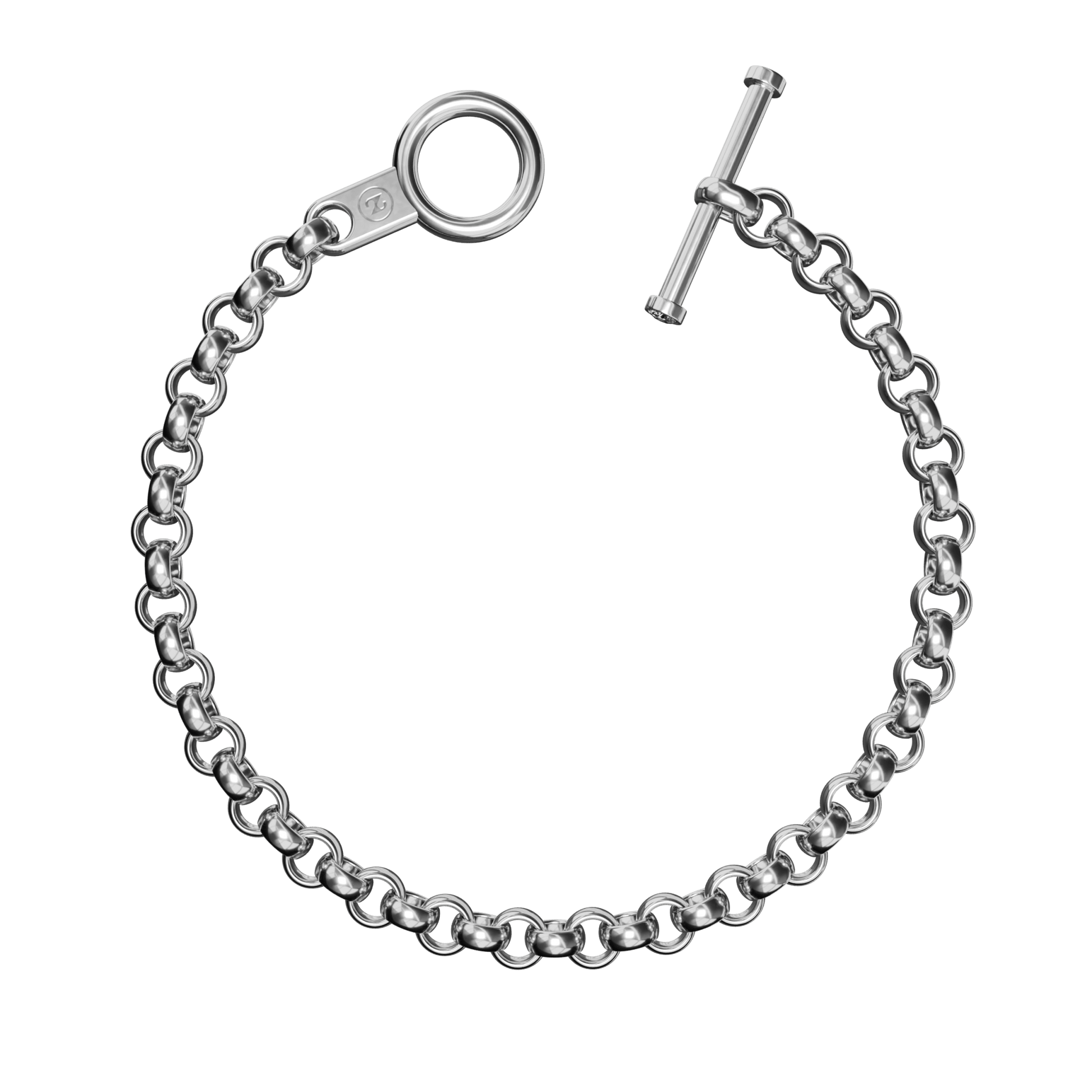 detailaufnahme einer silbernen erbskette mit knebelverschluss und diamanten, modernes silberschmuck design, handgefertigt von der marke mit dem meisten swag, zweisilber.