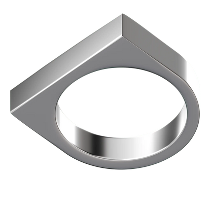 handgemachter silberring silver bar von zweisilber. schmuckdesign aus hamburg.