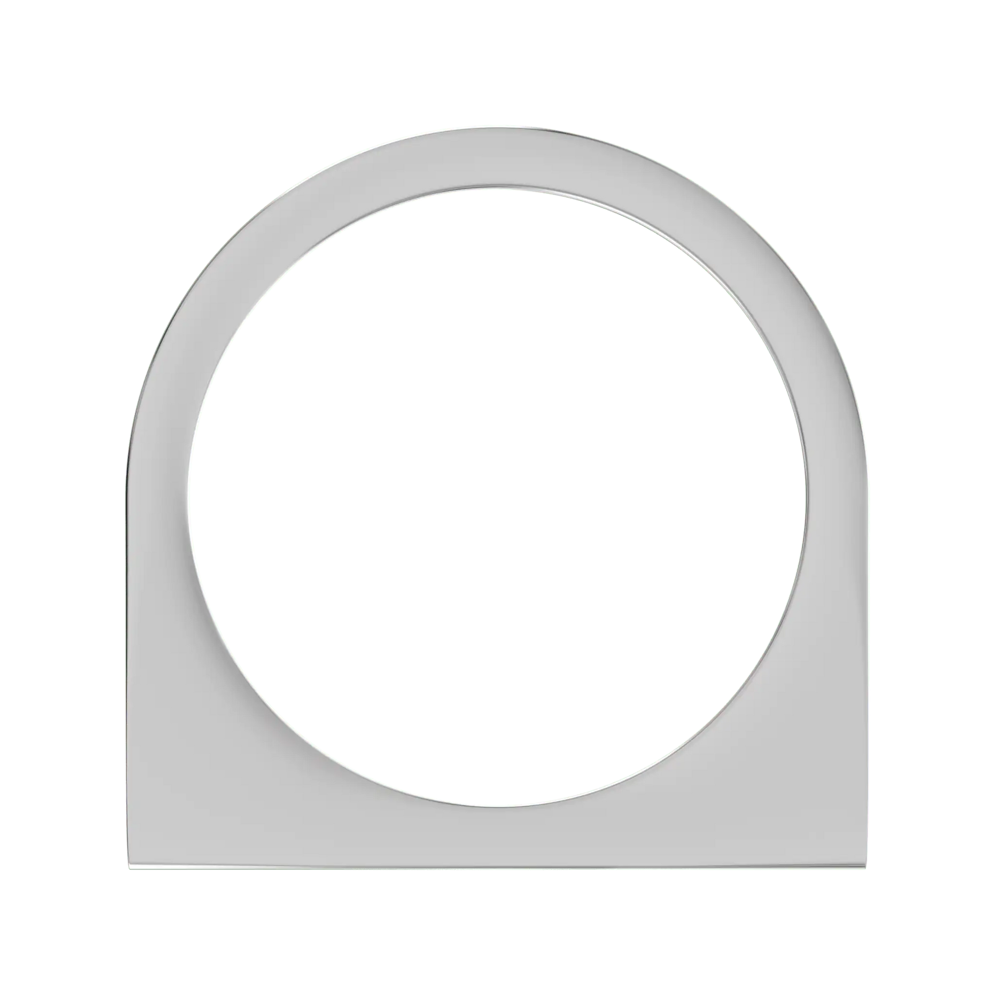 silver bar light silberring aus echtsilber von zweisilber der schmuckdesign marke mit dem meisten swag, in der topansicht.