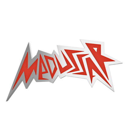 eine sonderanfertigte gürtelschnalle von zweisilber, enwickelt für medussar.